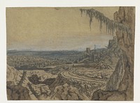 Distant View with a Road and Mossy Branches (c. 1622 - c. 1625) by Hercules Segers and Hercules Segers