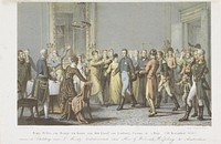 Prins van Oranje ten huize van de graaf van Limburg Stirum, 1813 (1863 - 1865) by David van der Kellen 1827 1895, Louis Moritz and Emrik and Binger