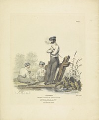 Soldaat in kazernetenue, 1820-1825 (1825 - 1827) by A Courtois, Schouten Carpentier and Willem Frederik graaf van Bylandt
