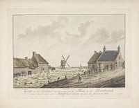 Overstroming bij de Arkelse dam bij Gorinchem, 1820 (1820) by Roelof van der Meulen, Cornelis de Jonker and Johannes van der Wal uitgever