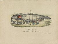 Kessels en de gestrande walvis van Oostende, 1829 (1829) by Jacquemain, Jacquemain, Pierre Langlumé and Valant