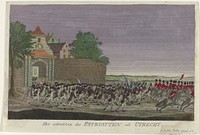 Patriotten verlaten Utrecht, 1787 (1787) by anonymous and Georg Balthasar Probst