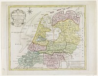 Kaart van de Bataafse Republiek, 1798 (1798) by Cornelis van Baarsel and Johannes Allart