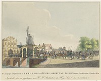 Intocht van Prinses Marianne en haar man Prins Albert te Utrecht, 1830 (1830 - 1831) by Johannes Paulus Houtman and Albertus Verhoesen