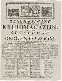 Ontploffing van Stoelemat te Bergen op Zoom, 1831 (1831) by T C Hoffers