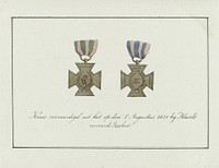 Metalen Kruis voor Vrijwilligers (Hasseltkruis), 1831 (1831) by anonymous