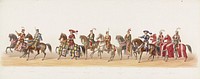 Delftse optocht van 1873 (zevende plaat) (1873) by anonymous, Tresling and Comp and J Waltman II