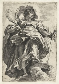 Heilige Catharina van Alexandrië (1590 - 1640) by Peter Paul Rubens