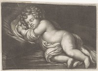 Slapende Amor (1660 - 1800) by anonymous, Caspar Netscher and Wallerant Vaillant
