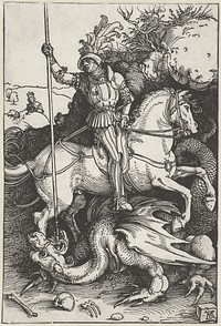 Saint George Slaying the Dragon (1504 - 1505) by Albrecht Dürer