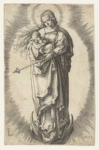 Madonna op de maansikkel (1523) by Lucas van Leyden and Lucas van Leyden