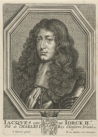 Portret van Jacobus II, koning van Engeland en Schotland (1619 - 1672) by Theodor van Merlen II, Charles Wautier and Theodor van Merlen II
