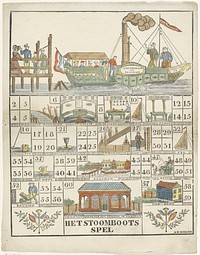 Het Stoomboots / spel (1831 - 1842) by Aron Hijman Binger and Hendrik Moolenyzer