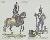 Schutterij / te paard en te voet (1850 - 1870) by Jacob Coldewijn and P C L van Staden and Co