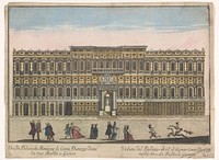 Gezicht op het Palazzo Negrone te Genua (1700 - 1799) by familie Remondini and anonymous