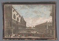 Gezicht op het San Marco Plein te Venetië (1700 - 1799) by anonymous and anonymous