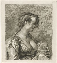 Zogende moeder (1768 - 1796) by Pieter de Mare and Cornelis Visscher II