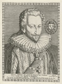 Portret van koning Hendrik IV van Frankrijk en Navarra (1598 - 1602) by Harmen Jansz Muller, Theodor de Bry and Harmen Jansz Muller