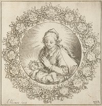 Maria met Christuskind (1769) by Cornelis Ploos van Amstel and Abraham Bloemaert
