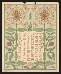 Kalenderblad voor juli 1902 (1901) by Gebroeders Braakensiek, Netty van der Waarden, Gebroeders Braakensiek and C A J van Dishoeck