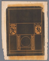 Ontwerp voor titelpagina voor: Stijn Streuvels, Reinaert de Vos, 1910 (c. 1910) by Bernard Willem Wierink