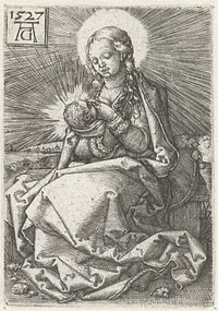 Madonna met kind aan de borst (1527) by Heinrich Aldegrever and Albrecht Dürer