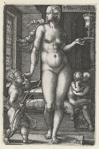 Venus (1533) by Heinrich Aldegrever, Heinrich Aldegrever and Albrecht Dürer