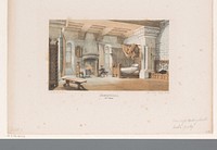 Burchtzaal, 12e eeuw (1857 - 1864) by David van der Kellen 1827 1895 and Emrik and Binger
