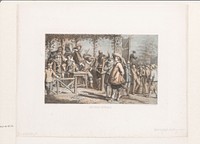 Edelen op een dorpsfeest (1859 - 1864) by David van der Kellen 1827 1895 and Emrik and Binger