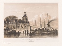 Gezicht op de Ooster Oude Hoofdpoort (1863) by anonymous and Koninklijke Nederlandse Steendrukkerij van C W Mieling