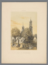 Oud wachthuis met plein te Maastricht (1857) by Alexander Schaepkens, Alexander Schaepkens and Simonau and Toovey