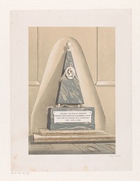 Grafmonument van Gerard Meerman (1864) by anonymous, Pieter Willem Marinus Trap and P H van den Heuvell