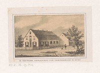 Gezicht op de Christelijke normaalschool te Zetten (1864 - 1905) by anonymous and Pieter Willem Marinus Trap