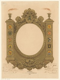 Monumentale omlijsting (1846) by Sebastiaan Theodorus Voorn Boers, Sebastiaan Theodorus Voorn Boers, H J van Boogerijen and H J van Boogerijen