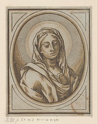 Maria (c. 1609 - 1676) by Bartolommeo Coriolano and Guido Reni