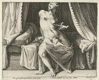 Dood van Lucretia (1590 - 1594) by Jan Harmensz Muller, Jan Harmensz Muller and Harmen Jansz Muller