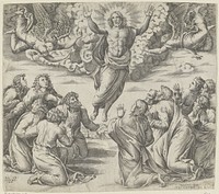 Hemelvaart (1541 - 1565) by Nicolas Beatrizet, Rafaël and Tommaso Barlacchi