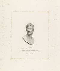 Portretbuste van Giuseppe Bossi (1816) by Bernardino Consorti, Giovanni Tognolli and Antonio Canova