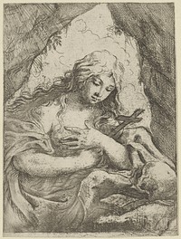 Boetvaardige Maria Magdalena (1622 - 1691) by Lorenzo Loli