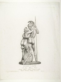 Venus en Mars (1793 - 1838) by Angelo Bertini, Giovanni Tognolli, Antonio Canova, Antonio Canova and George III koning van het Verenigd Koninkrijk