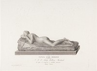 Slapende nimf (1793 - 1838) by Angelo Bertini, Giovanni Tognolli, Antonio Canova and Antonio Canova