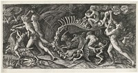 The Carcass (c. 1520) by Agostino Veneziano, Rafaël and Battista Dossi