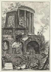 Tempel van Vesta te Tivoli (1748 - 1778) by Giovanni Battista Piranesi and Giovanni Battista Piranesi