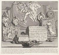 Inscripties en fragmenten uit graftombe van de Arruntius familie (c. 1756 - c. 1757) by Giovanni Battista Piranesi, Jean Barbault and Giovanni Battista Piranesi