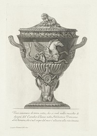 Asvaas en tripod (1778) by Giovanni Battista Piranesi, Giovanni Battista Piranesi, Giovanni Battista Piranesi and Edward Walter
