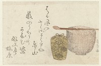 Benodigdheden voor de theeceremonie (c. 1800 - c. 1805) by Shûraku and Kôbuntei Umeyasu