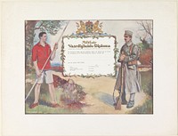 Militair Vaardigheidsdiploma, 1916 (1916) by Johan Willem van Oorschot