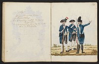 Uniformen van het Amsterdamse exercitiegenootschap in 1787 (1795 - 1796) by S G Casten