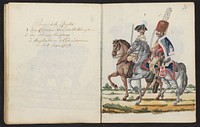 Pruisische ruiters te Amsterdam (1795 - 1796) by S G Casten