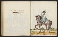 Uniform van een Hollandse karabinier (1795 - 1796) by S G Casten